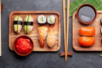 Japanese sushi set